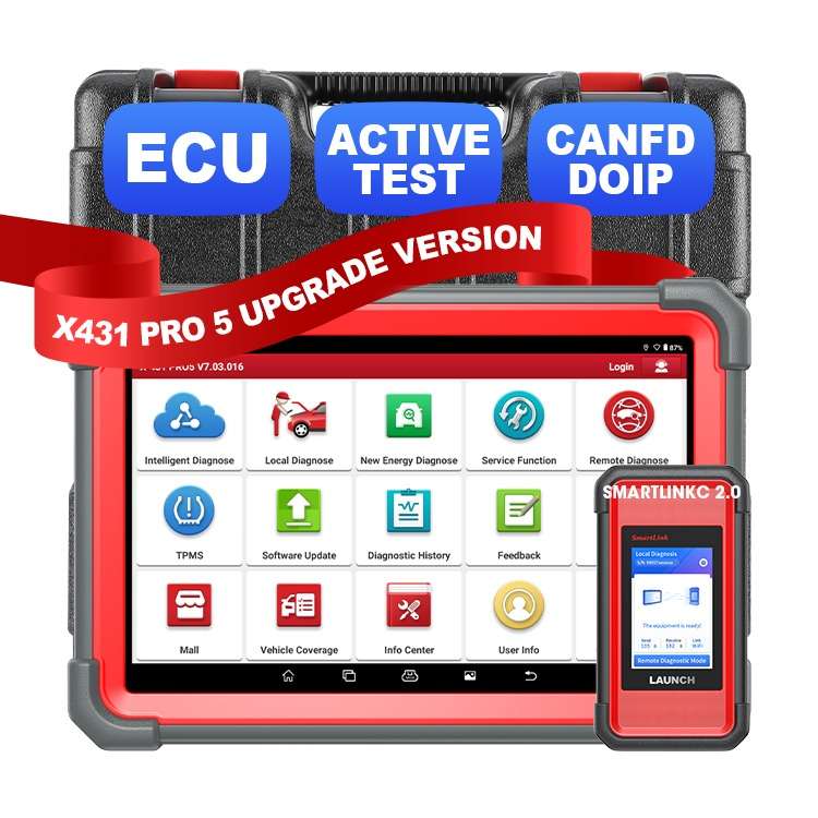 Launch X431 PRO5 with Smartbox 3.0 J2534/DOIP Advanced Diagnostic Scanner