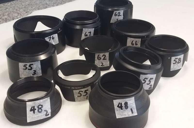 LENS HOODS, 11 OFF FROM 76mm TO 48MM- Used and in good condition