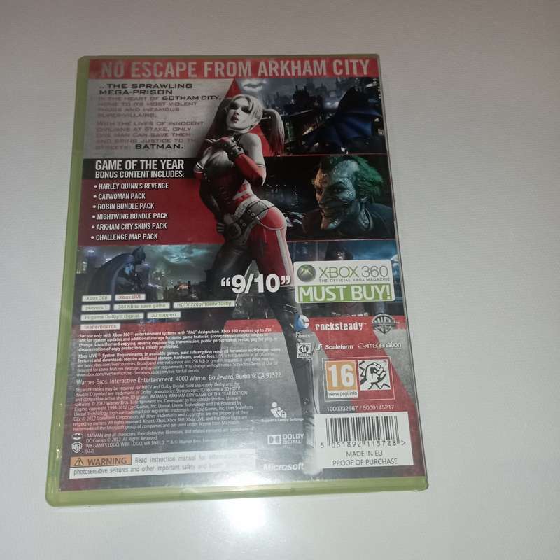 Batman: Arkham City (GOTY Edition) [X360]  **CIB**