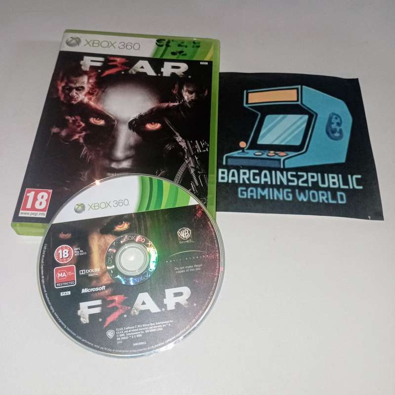 F3AR (Fear 3) [Xbox 360]  **CIB**