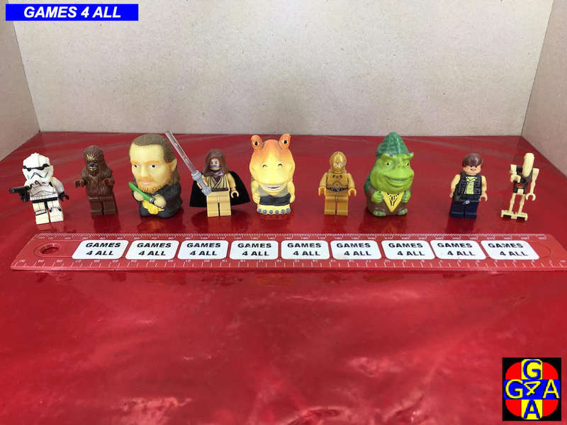 9 Mixed Star Wars Figurines