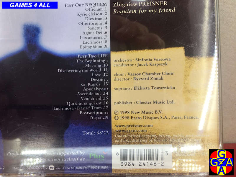 Preisner: Requiem For My Friend