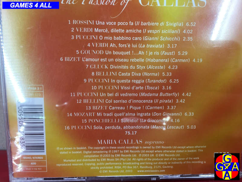 The Passion Of Callas