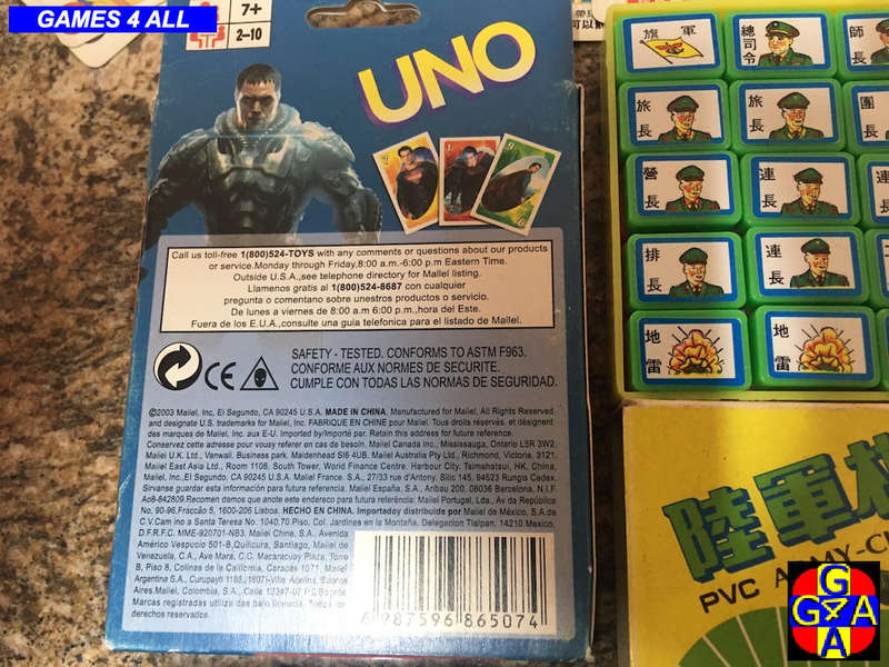 Superman Uno (New) + 4 Other Random Games