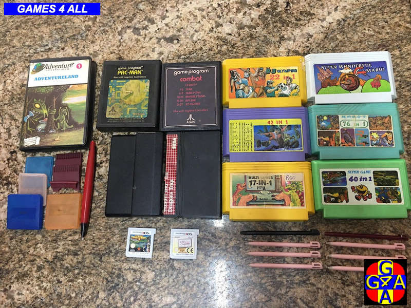 Mixed TV Gaming Cartage Lot