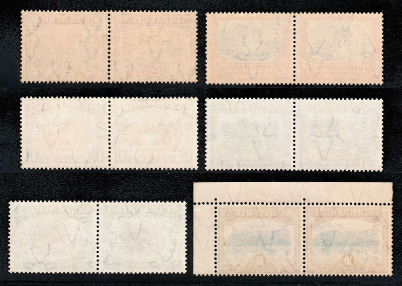 SOUTH WEST AFRICA 1926-27 0VERPRINTS SET 6 VALUES IN PAIRS VERY FINE MNH. SACC 75-80 CAT R17850
