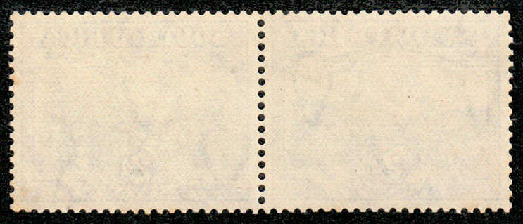 SOUTH AFRICA 1938 ROTOS 2d BLUE AND VIOLET PAIR WITH AIRSHIP FLAW VERY FINE MNH SACC 44ca VERY RARE