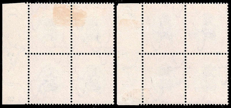 UNION 1930 ROTOS 1d CONTROL 'D' 2 BLOCKS WITH SHEET NUMBERS AND R/H BLOCK WITH BROKEN MAST VAR LMM