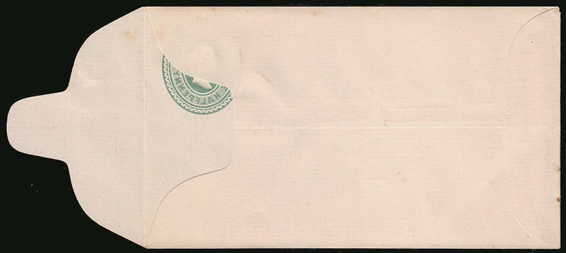 NATAL 1901 QV POSTAL STATIONERY ½d EMBOSSED ENVELOPE WITH FULL OFFSET OF EMBOSSING ON INSIDE UNUSED