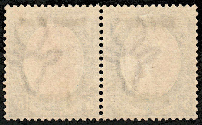 SOUTH WEST AFRICA 1924 KGV OVPTS TYPE III 5s PURPLE AND BLUE BOLD OVPT PAIR VERY FINE MINT. SACC 24