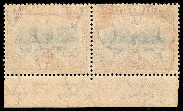 SOUTH AFRICA 1927 LONDON PICTORIALS 10s PERF 14 IMPRINT PAIR FINE MINT SACC 39 CAT R12000