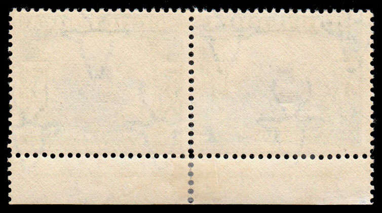 South Africa 1927 London Pict 5s Perf 14x13½ Down Very Rare Imprint Pair V F Mint. Unpriced in SACC
