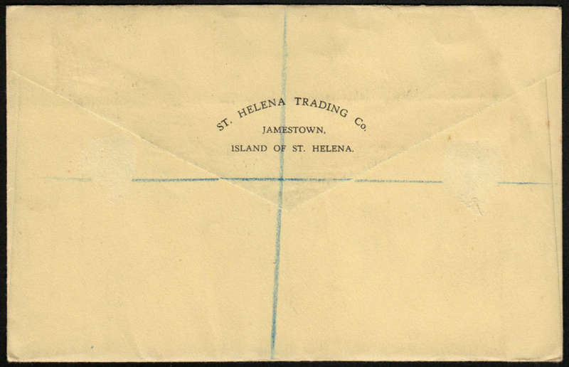 ASCENSION 1937 BEAUTIFULLY ILLUSTRATED DEWAR'S WHISKY REGISTERED COVER WITH CORONATION SET, FDC