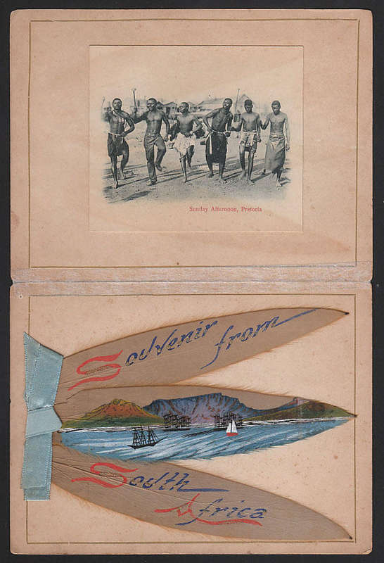 CIRCA 1910-20 SELECTION OF 22 TABLE MOUNTAIN SILVER LEAVES CARDS ALL WITH HANDPAINTED LEAVES.