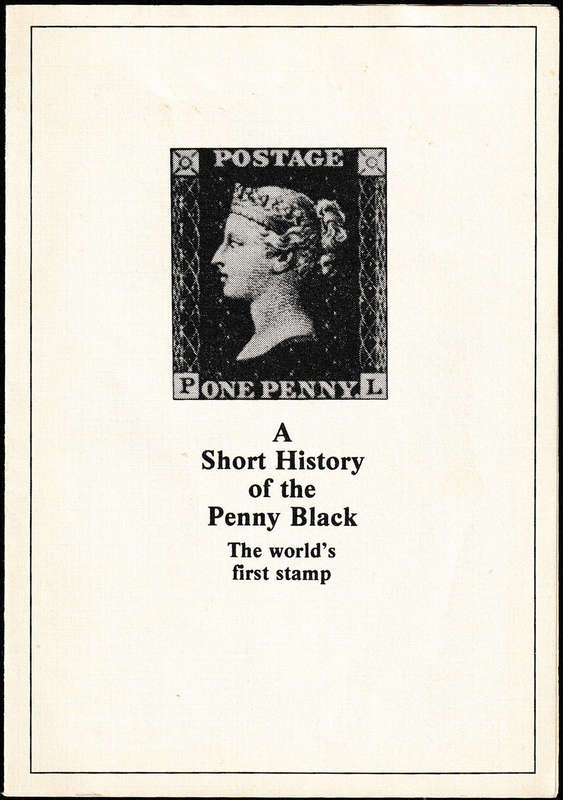 GB 1840 ONE PENNY BLACK BEAUTIFULY MOUNTED BEHIND GLASS IN BRONZE COLOURED FRAME IN PRESENTATION BOX