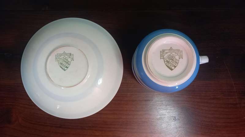CORNISHWARE - KITCHEN WARE TEA CUP AND SAUCER