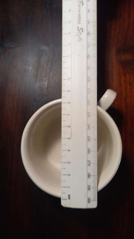 CORNISHWARE - KITCHEN WARE TEA CUP AND SAUCER