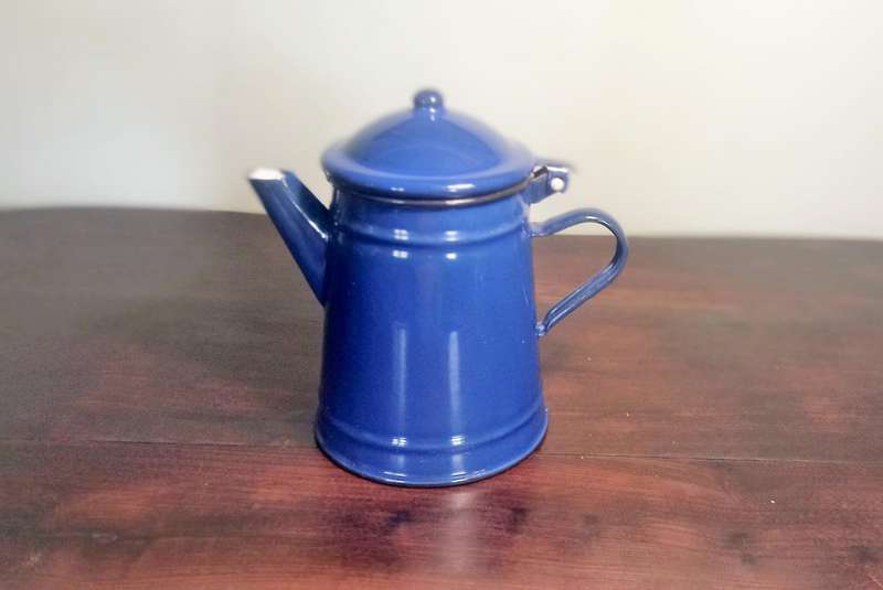 IBILI BLUE ENAMELWARE COFFEE EN TEAPOT