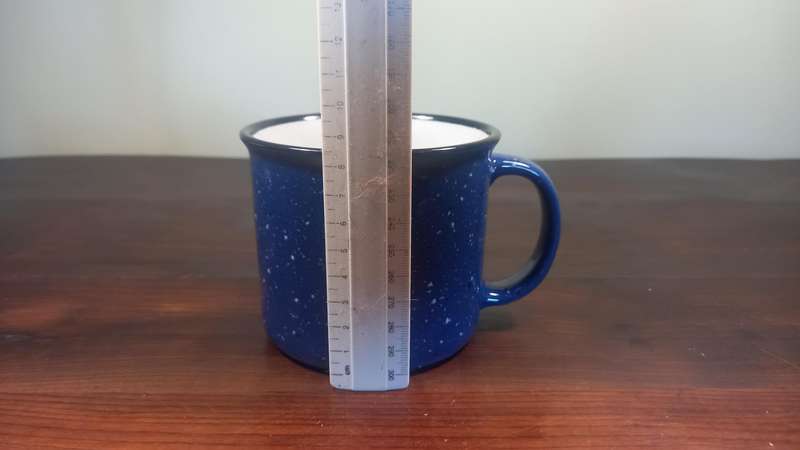 BLUE BIG PORCELAIN MUG (ENAMEL LOOK)