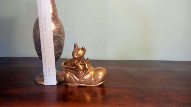 3 X VINTAGE BRONZE/BRASS DECORATIVE PIECES