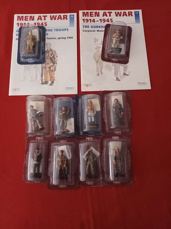 MEN AT WAR ( Del prado collection ) x10 Hand Painted toy soldiers