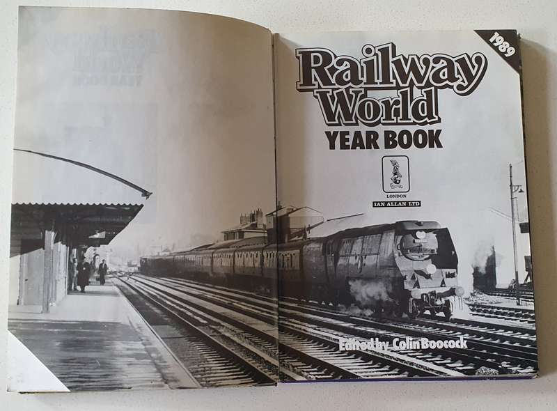 1989 Railway World year book - Colin Boocock - hard cover