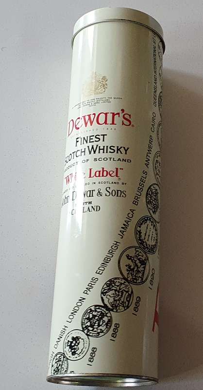 DEWAR'S tin as per photos