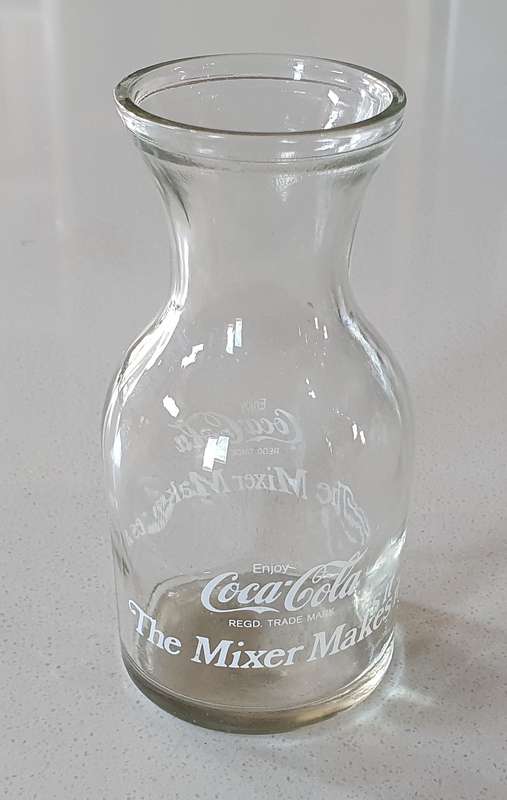 Vintage COCA COLA glass craft as per photos