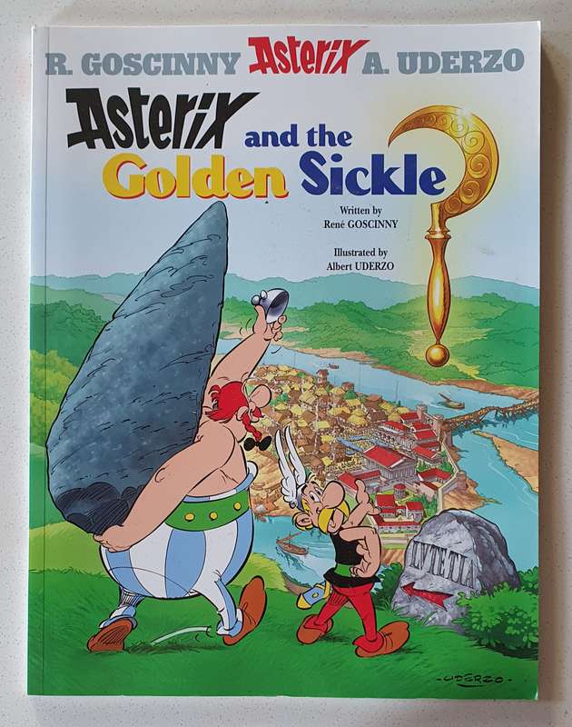 Asterix and the golden sickle - soft cover book as per photo.