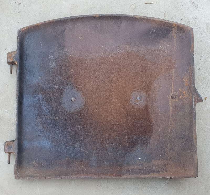 Vintage cast iron UNION 73S oven door as per photo