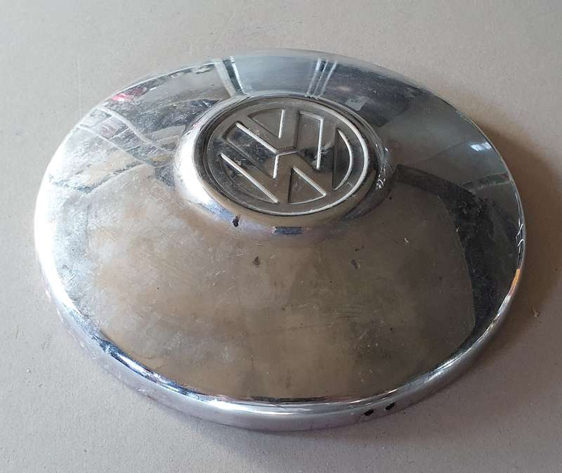 Vintage VW wheel hubcap as per photo