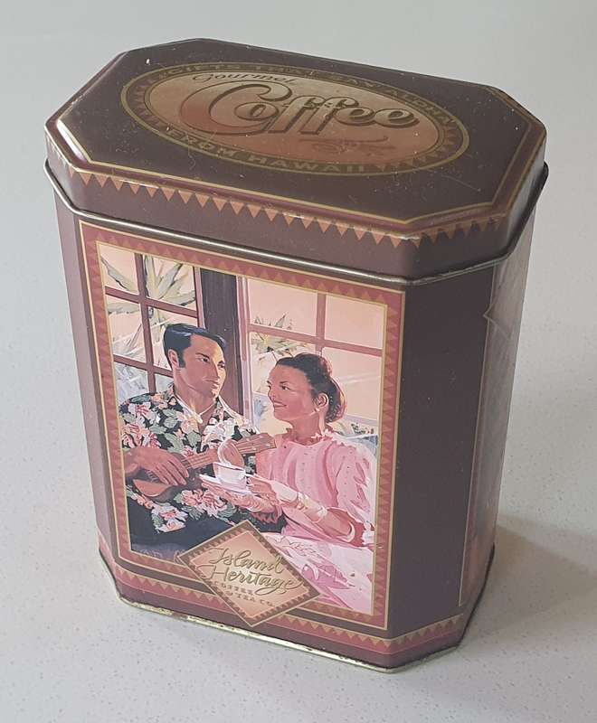 Island Herintage coffee tin as per photos