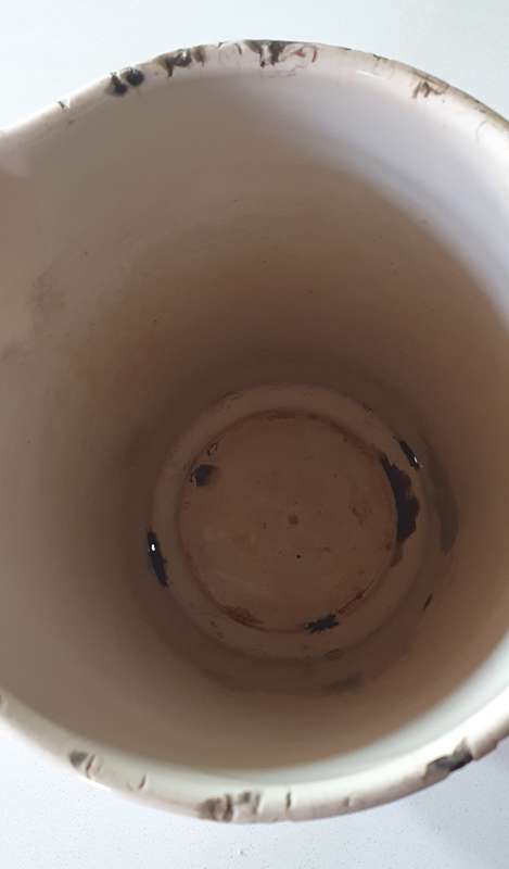 Vintage enamel water jug as per photos
