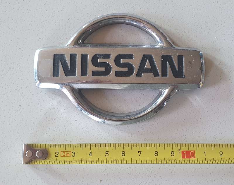 NISSAN plastic car badge as per photo