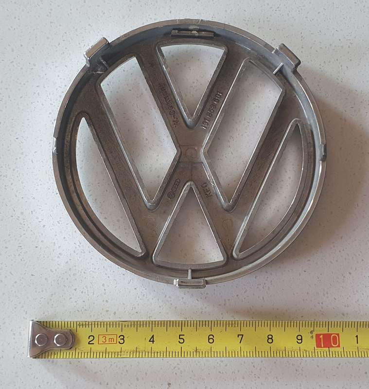 Volkswagen VW plastic car badge as per photo
