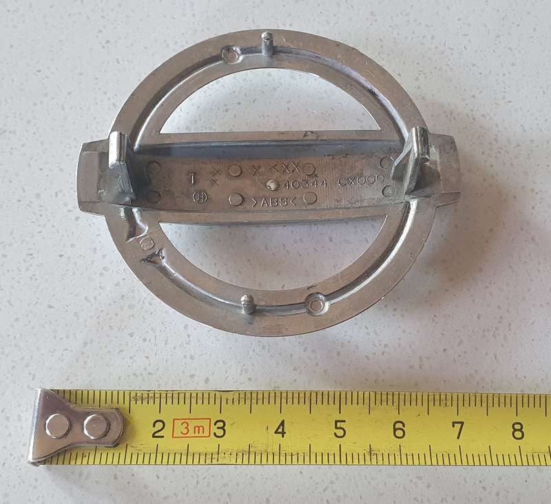 NISSAN plastic car badge as per photo