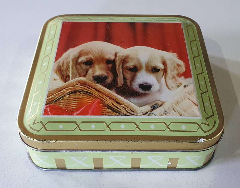 Edward Sharp tin with Dog image as per photos