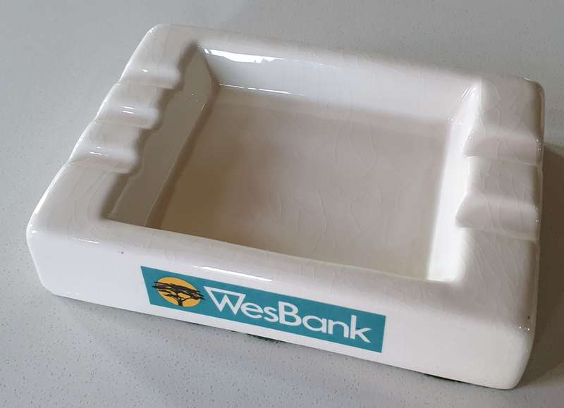Vintage WesBank ash tray as per photos