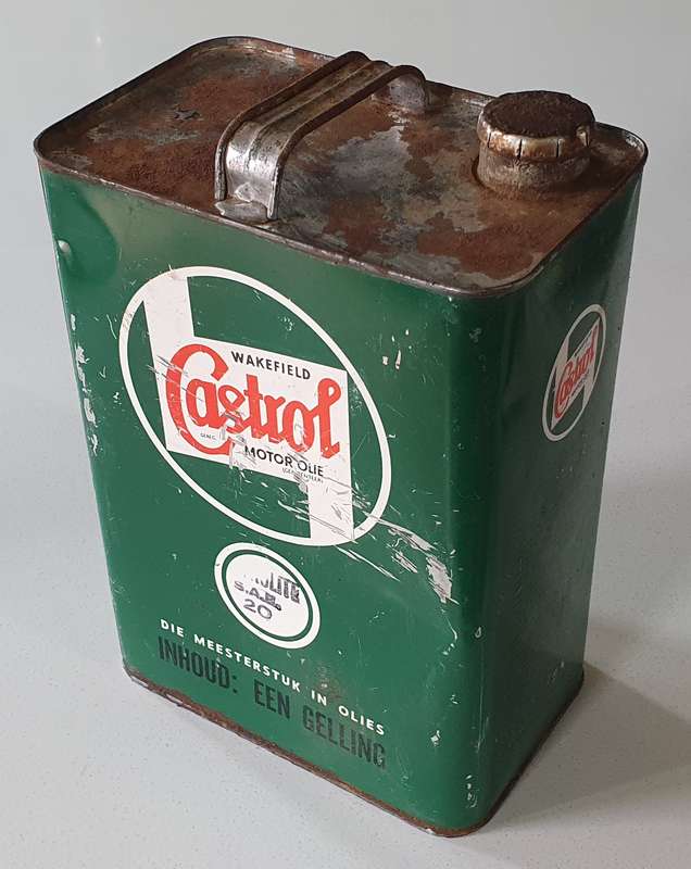 Vintage 1946-1958 CASTROL 1 gallon Wakefield motor oil tin as per photo