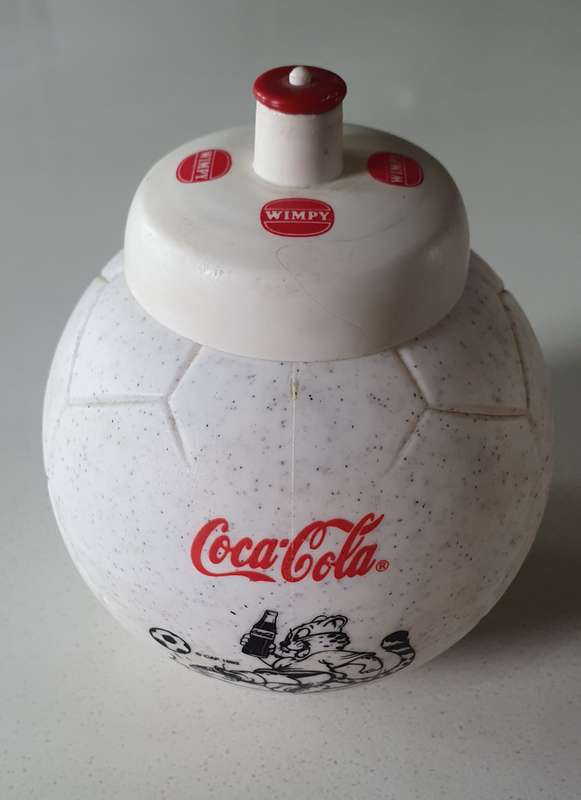 1993 COCA COLA / WIMPY football bottle as per photos