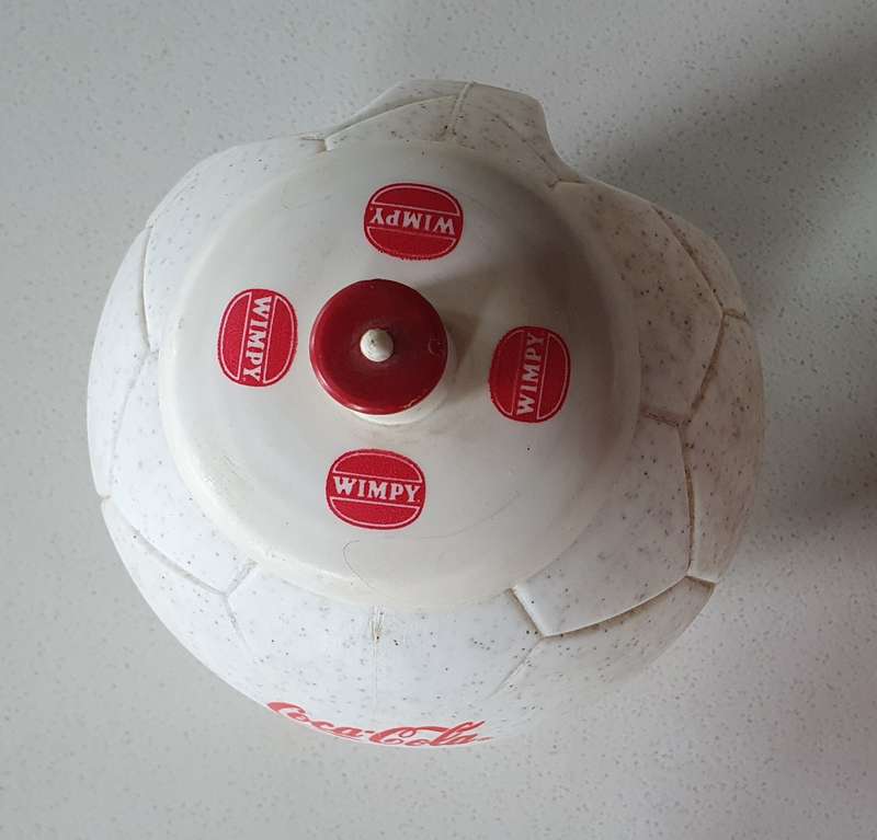1993 COCA COLA / WIMPY football bottle as per photos
