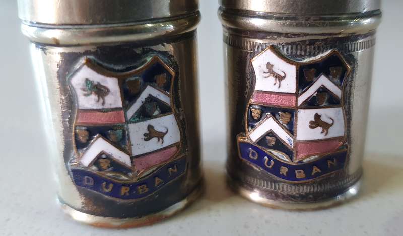 Vintage silver plated salt and peper - made in England as per photo