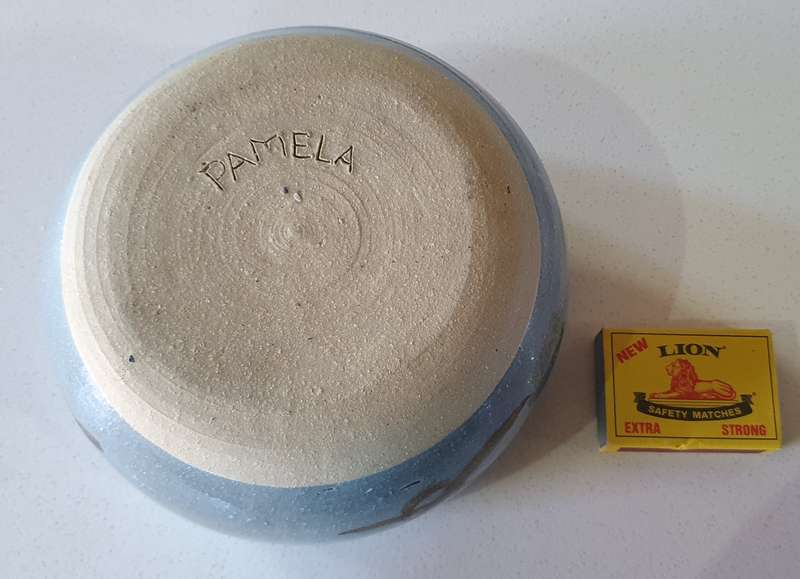 Hand crafted Ceramic bowl by PAMELA as per photo