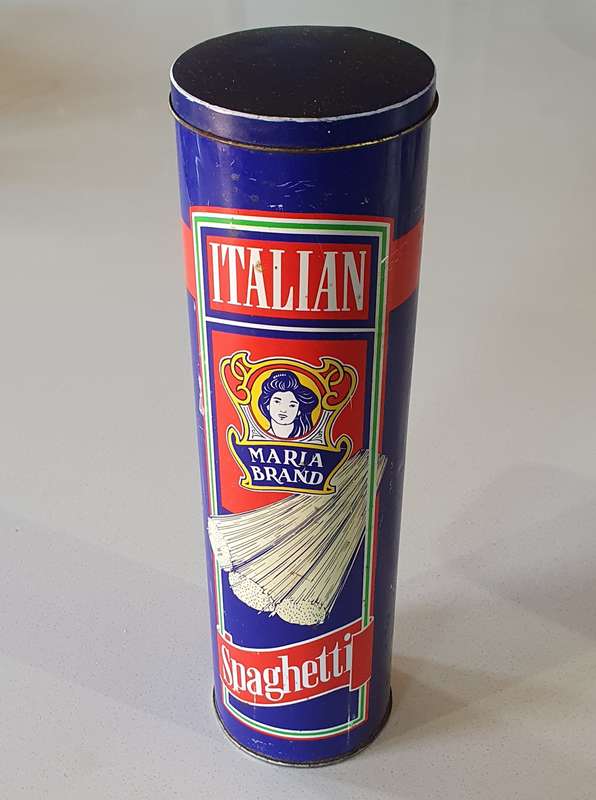 ITALIAN MARIA BRAND SPAGHETTI  tin as per photos