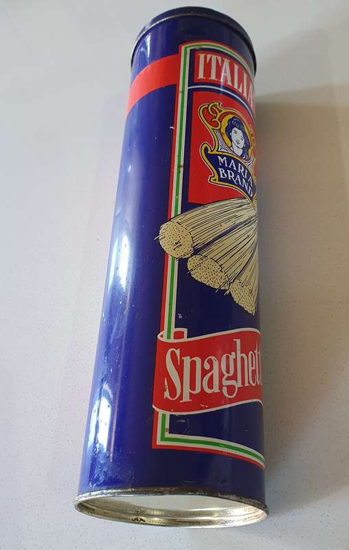 ITALIAN MARIA BRAND SPAGHETTI  tin as per photos