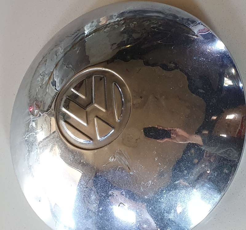Vintage VW wheel hubcap as per photo