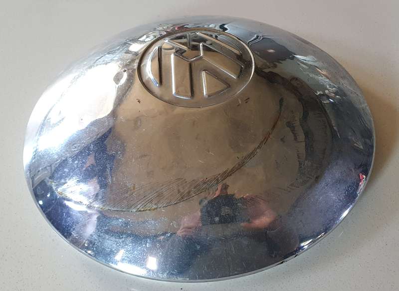 Vintage VW wheel hubcap as per photo