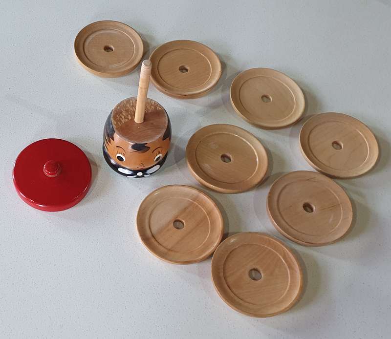 Wooden coasters made in JAPAN as per photos