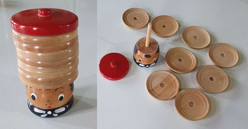 Wooden coasters made in JAPAN as per photos