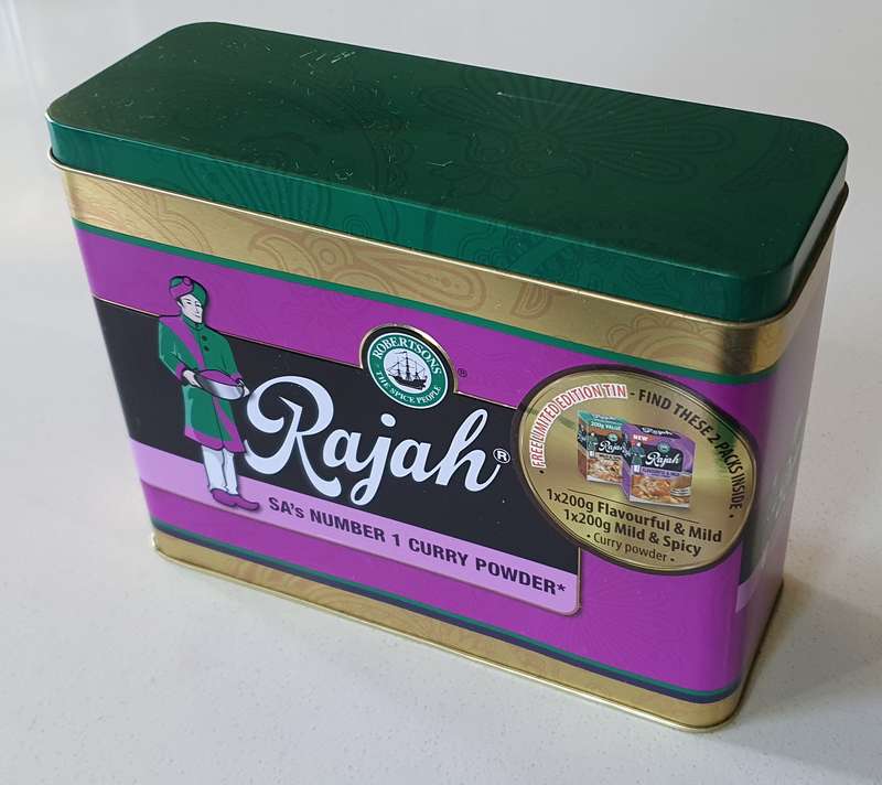 RAJAH  tin as per photos